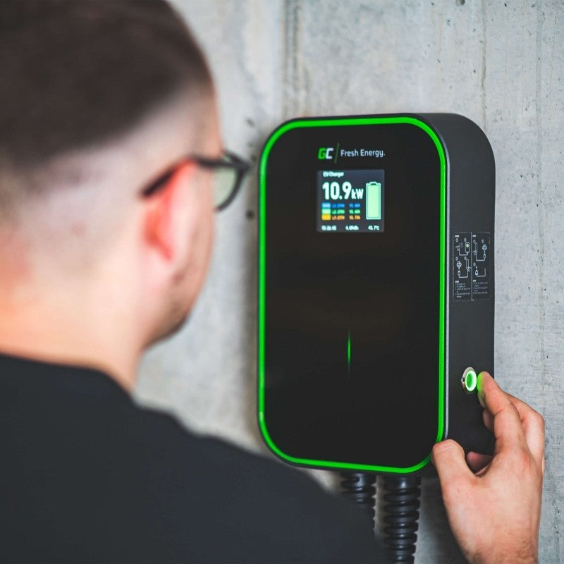 EV wall charger PowerBox 22kW Type2 RFI