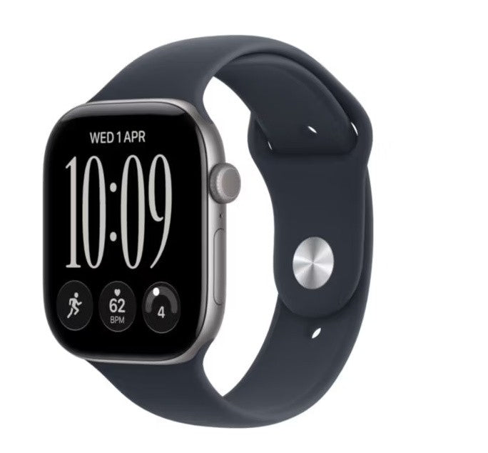 Watch Series 12 GPS 46 mm Space Grey Aluminium Case with Navy Blue Sport Band - S/M