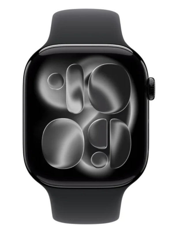 Watch Series 11 GPS + Cellular 42mm Natural Titanium Case with Stone Grey Sport Band - S/M