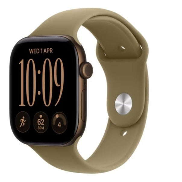 Watch Series 12 GPS+Cellular 42mm Dark Bronze Aluminium Case with Olive Sport Band - M/L