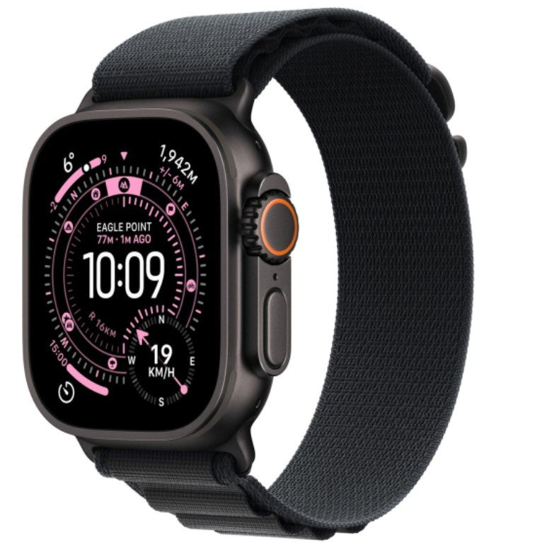 Watch Ultra 3 GPS + Cellular 49mm Black Titanium Case with Black Alpine Loop - Small