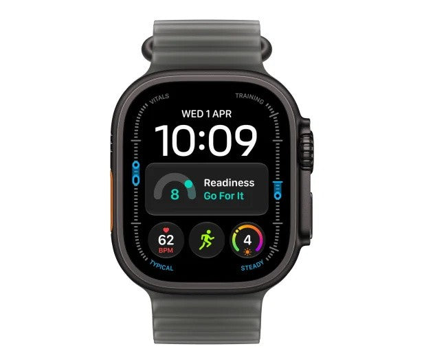 Smartwatch Watch Ultra 4 GPS + Cellular 49mm Black Titanium Case with Translucent Black Ocean Band