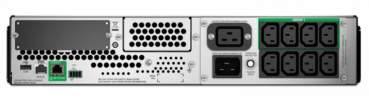 SMT2200RMI2UC Smart UPS 2.2kVA/1.98kW 2U SmartC