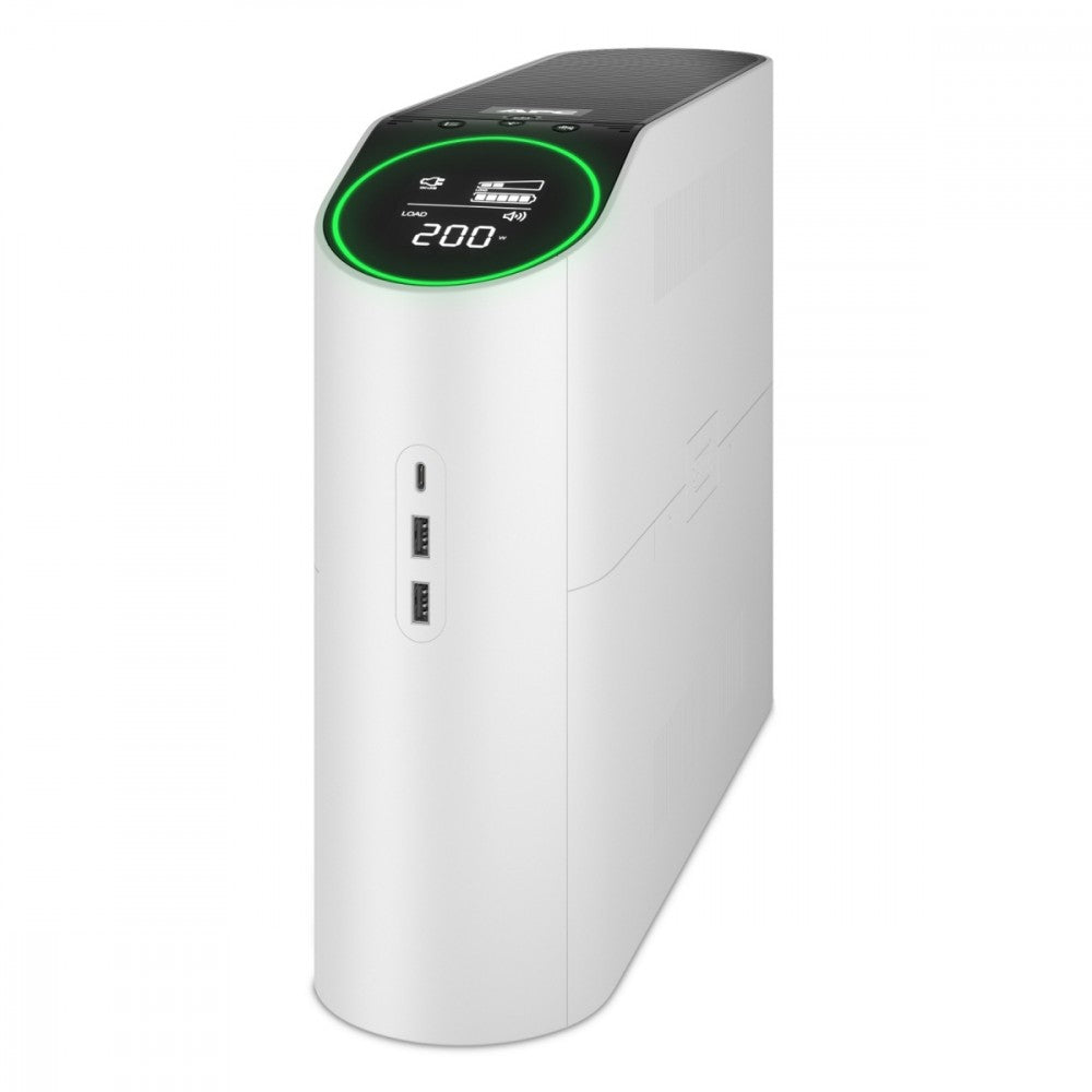UPS BGM2200-GR APC Back-UPS Pro 2200VA for Gaming, 230V, Pure Sinewa LCD, White, Schuko