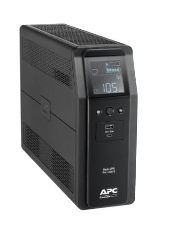 BR1200SI UPS Back ProBR 1200VA 6+2xC13, AVR,LCD