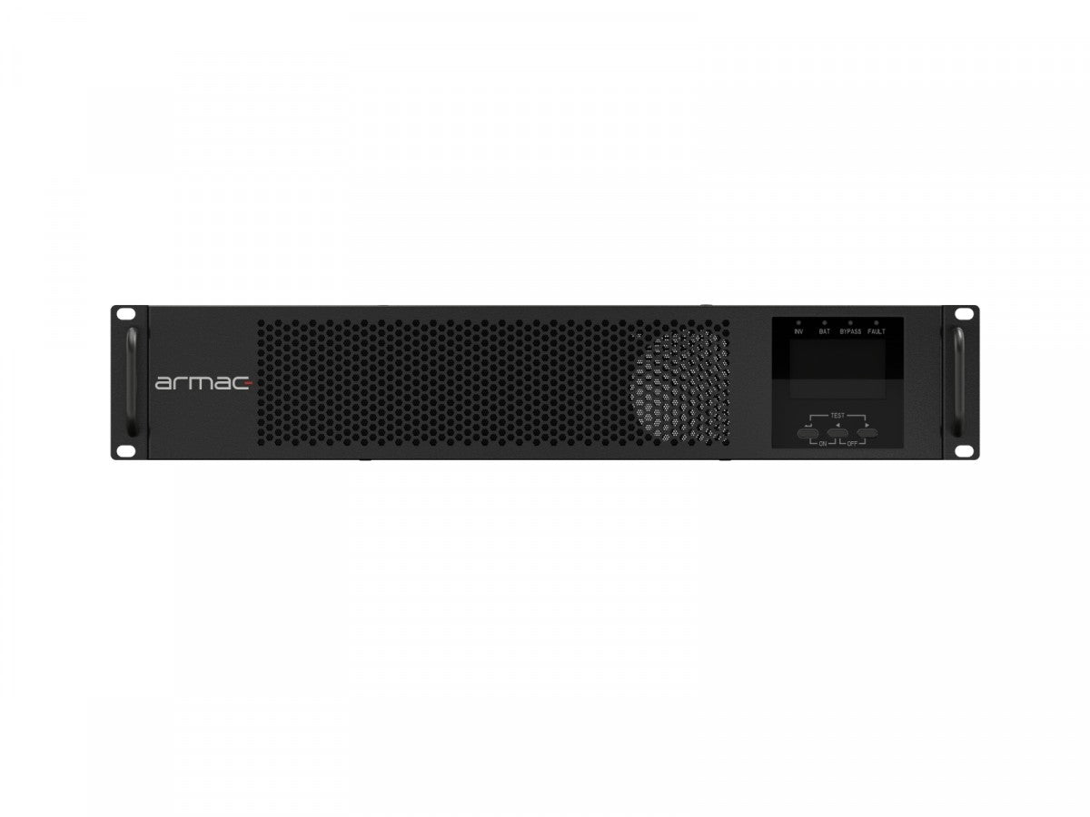 UPS On-Line Rack 1000VA - 8×IEC C13, USB-B, LCD, Metal Dust-Free Enclosure