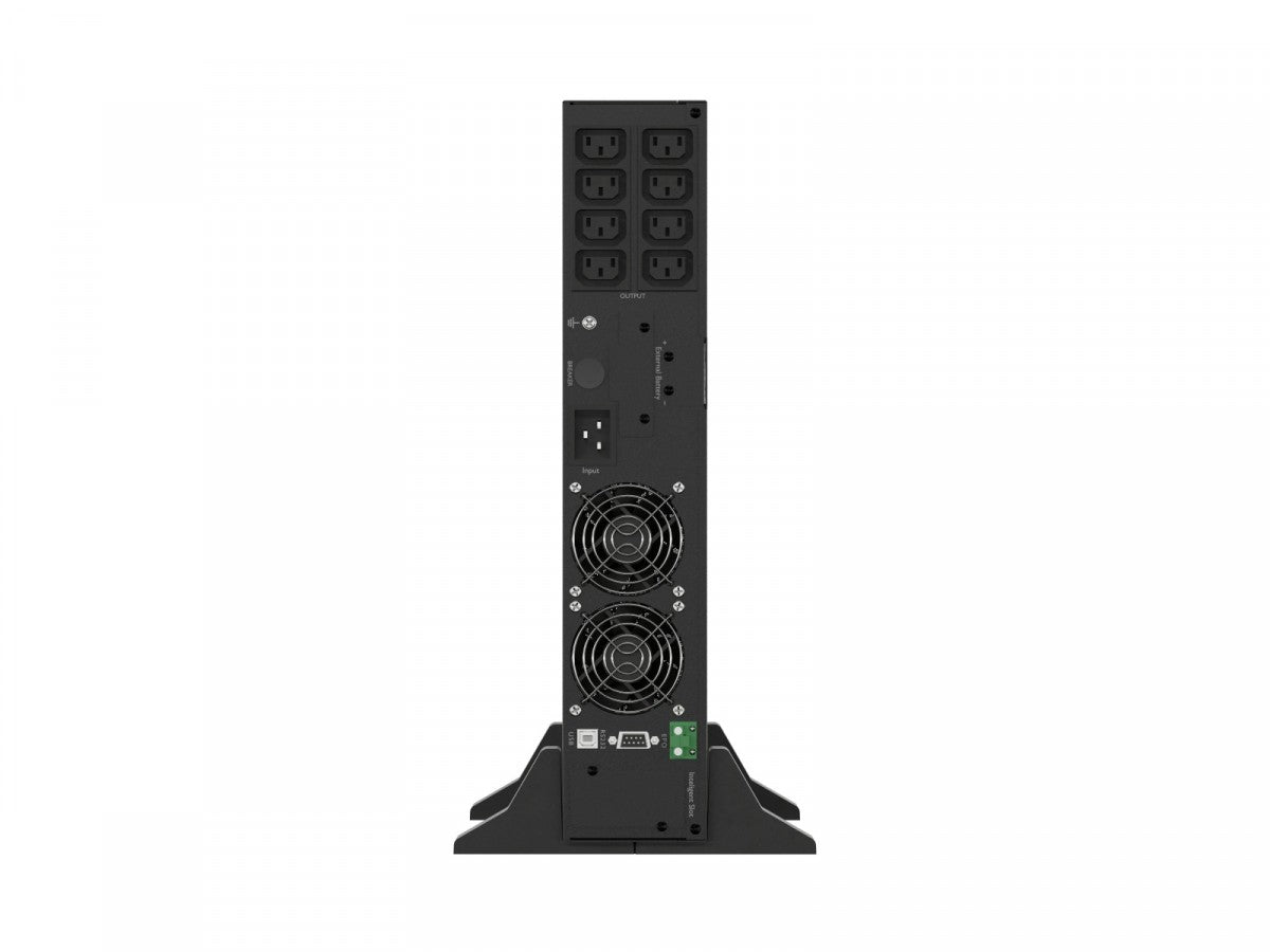 UPS On-Line Rack 3000VA - 8×IEC C13, USB-B, LCD, Metal Dust-Free Enclosure