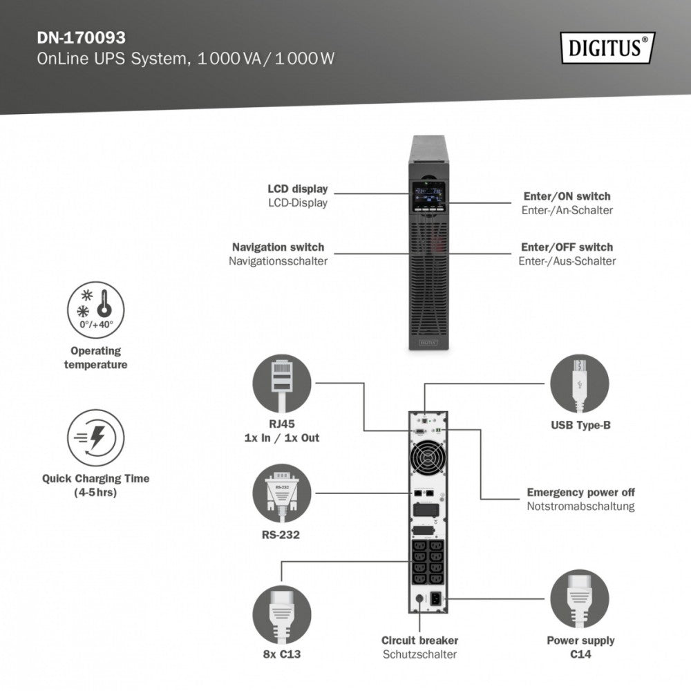 UPS Online Rack DN-170093