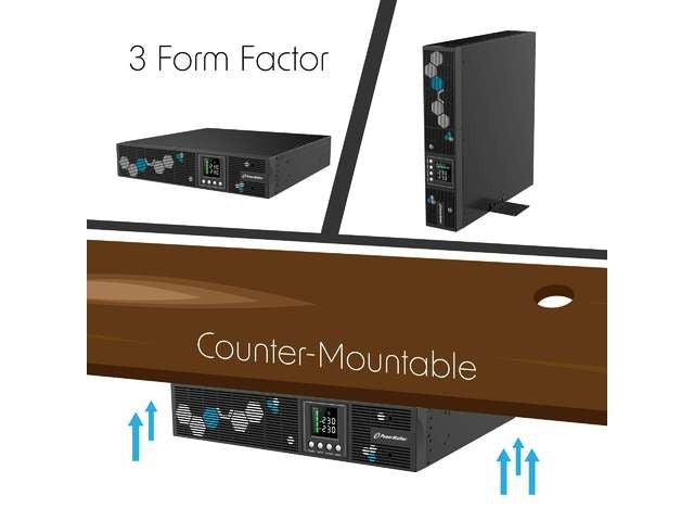 UPS Line-interactive 3000VA 8xIEC C13 USB-B EPO LCD 2U