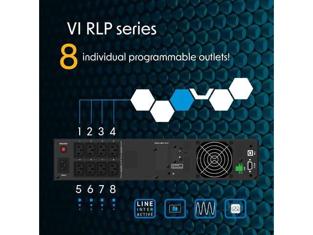 UPS Line-interactive 3000VA 8xIEC C13 USB-B EPO LCD 2U
