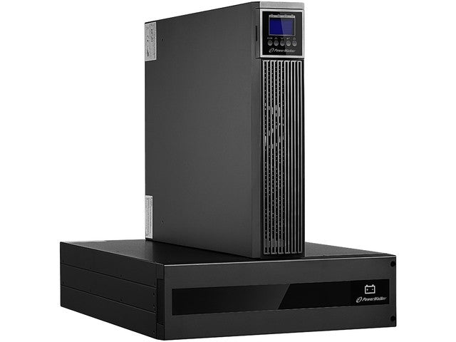 UPS On-Line 6kVA RTG PF1, 2x IEC Out + Terminal, USB/RS-232, LCD, Rack 19 inches + batteries