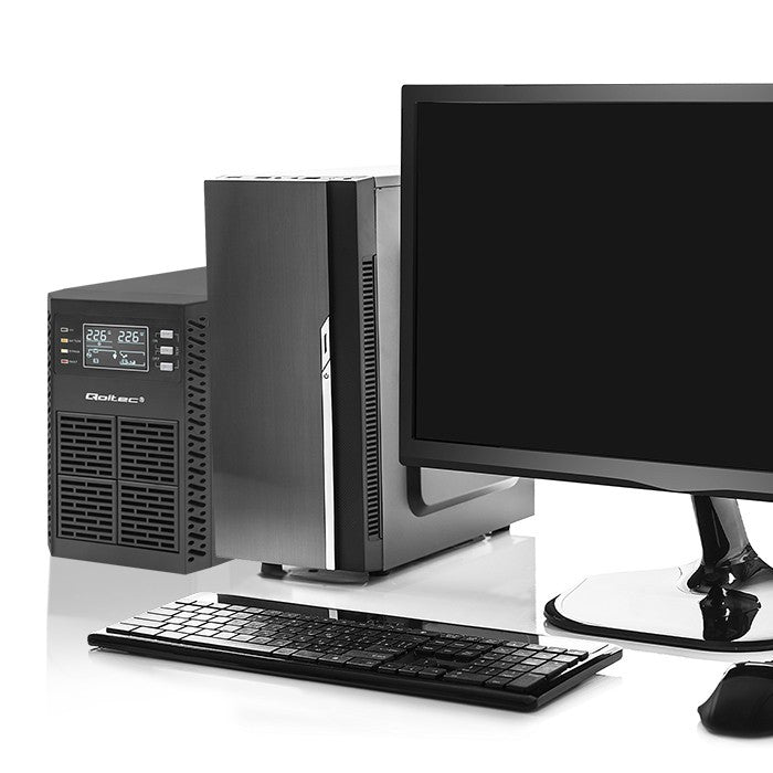 UPS 2kVA, 2000W, PF 1.0 LCD, EPO, USB, On line