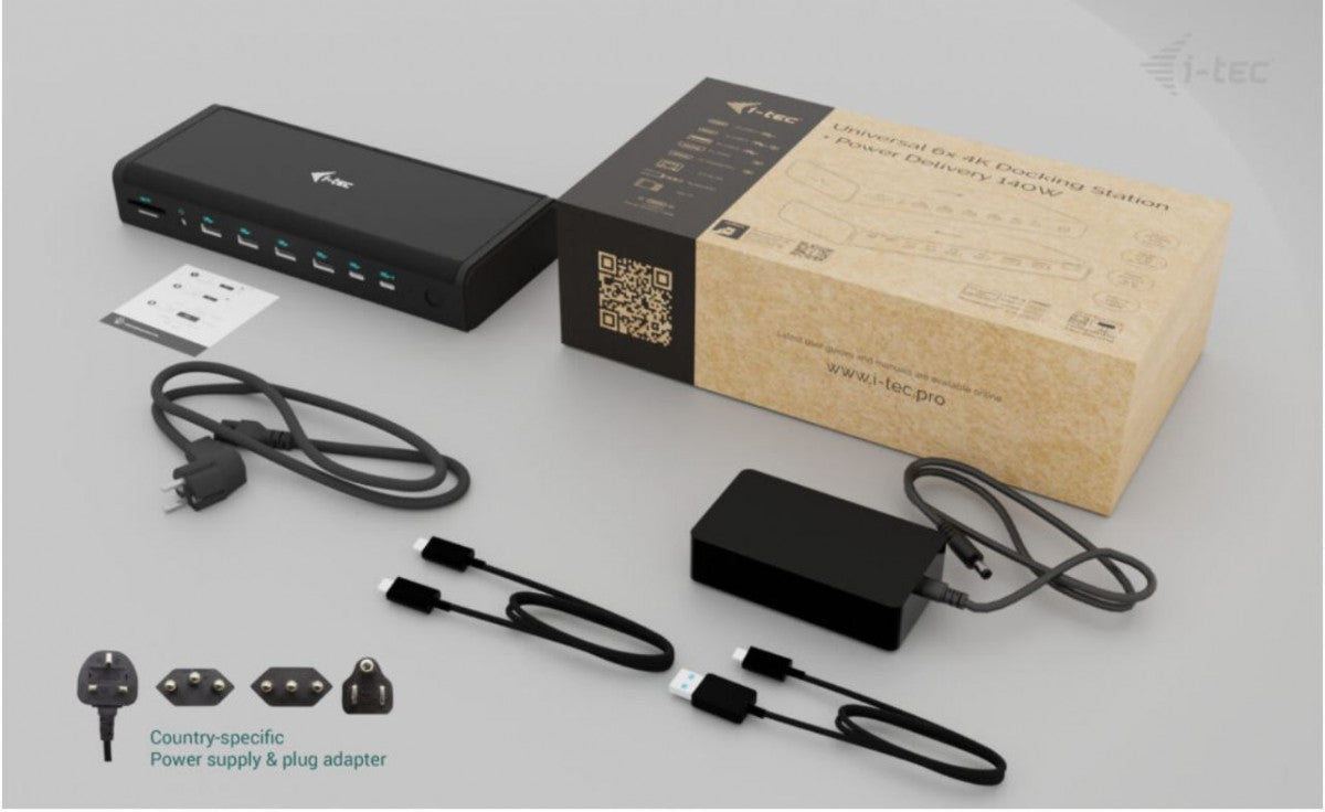 Universal Docking Station 6x 4K/60Hz Display PD 140W