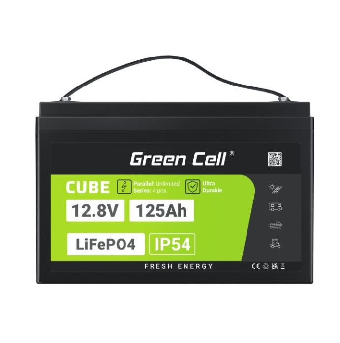 LiFePO4 battery 125Ah 12V/12.8V 1600Wh