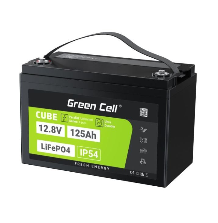 LiFePO4 battery 125Ah 12V/12.8V 1600Wh