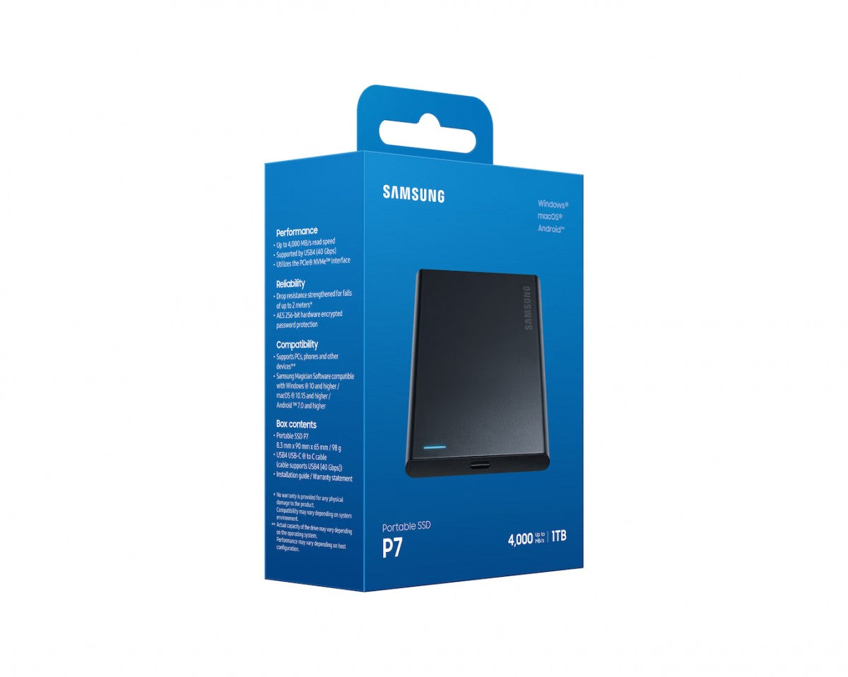 SSD Portable P7 1TB USB4.0 GEN 3x2 MU-PF1T0G/WW