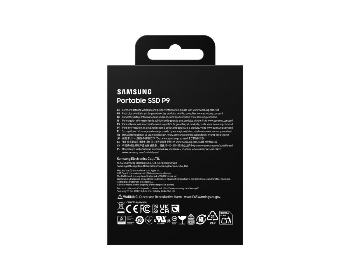 SSD Portable P9 2TB USB4.0 GEN 3x2 MU-PJ2T0G/WW