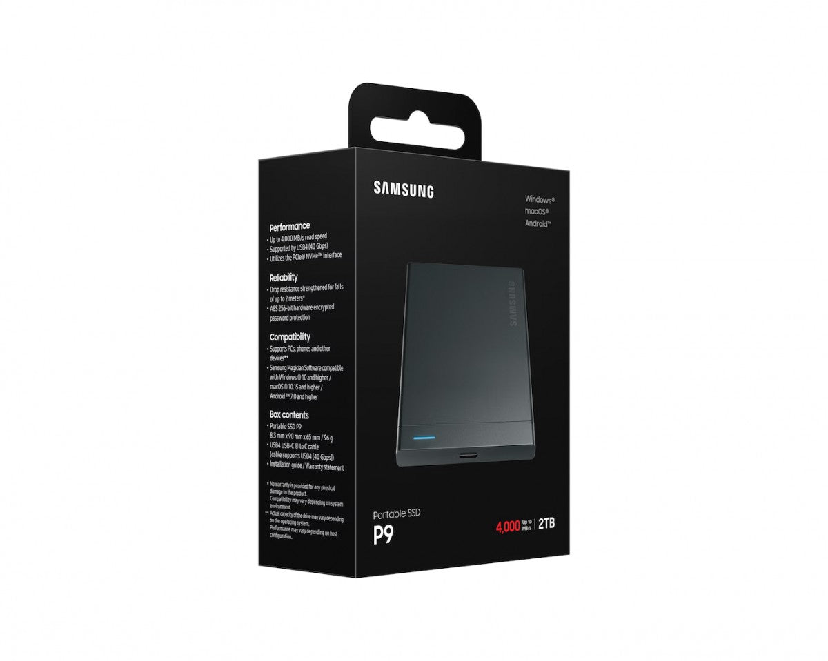 SSD Portable P9 2TB USB4.0 GEN 3x2 MU-PJ2T0G/WW