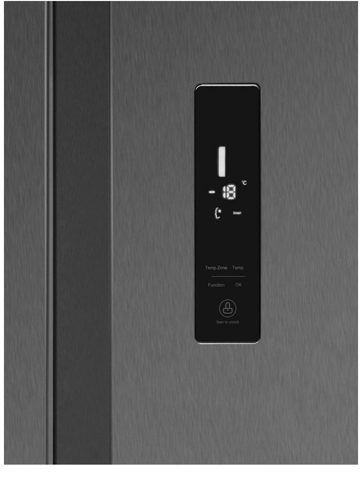 Fridge-freezer FY5119.3DFBX side by side