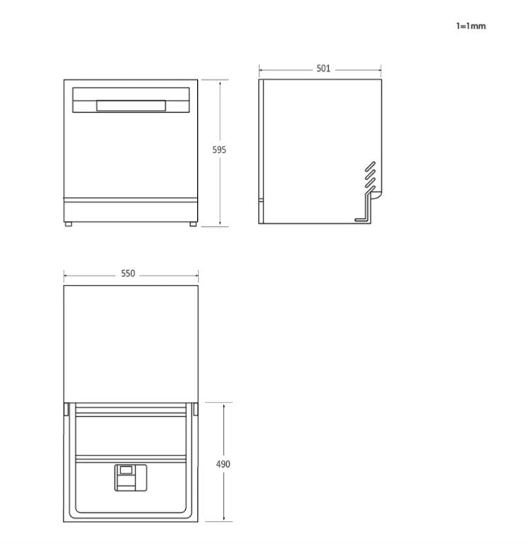 Compact dishwasher CP 8F9FFA