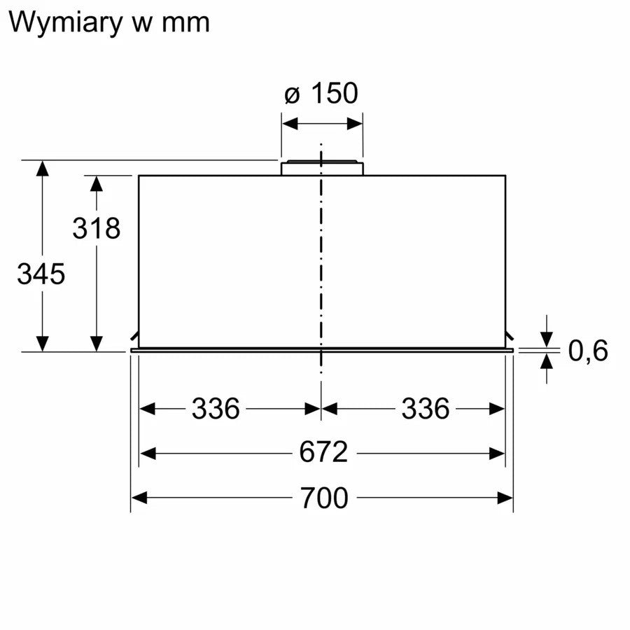 Hood DLN78PC60 Serie8 70cm