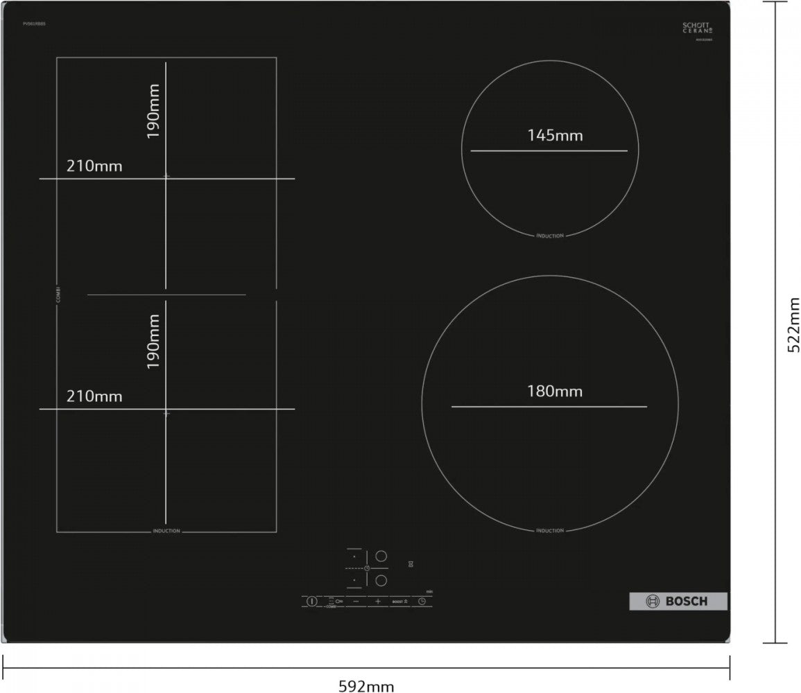 Induction hob PVS61RBB5E