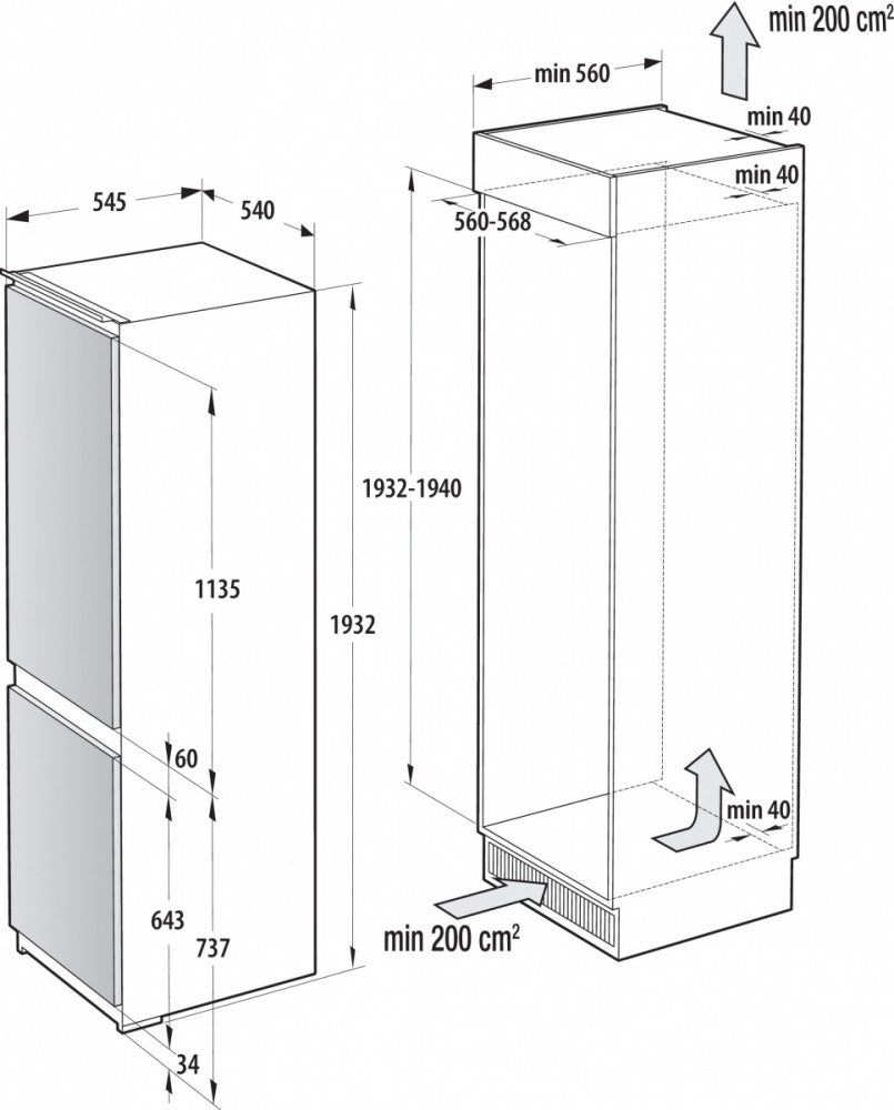 Fridge-freezer NRKI519E41
