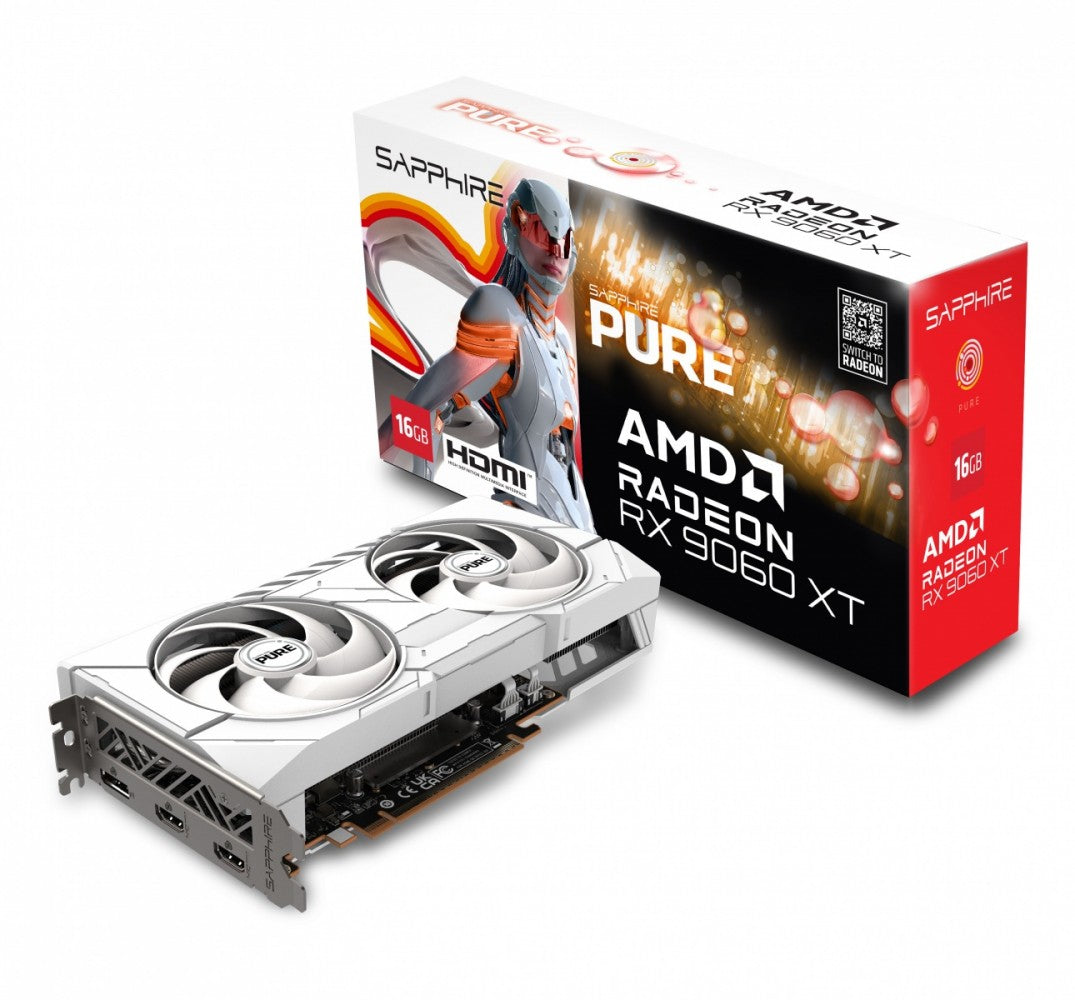 Graphics card Radeon RX 9060 XT PURE 16GB GDDR6 128bit DP/2HDMI