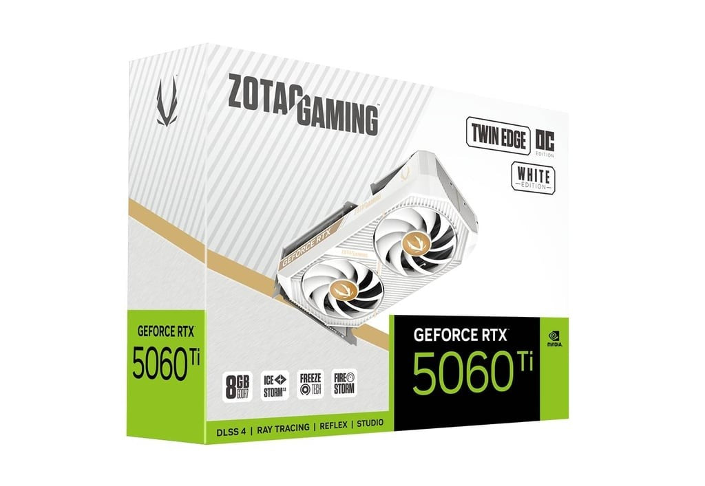 Graphics card RTX 5060 Ti 8GB TWIN EDGE OC WHITE ED GDDR7 3DP/HDMI