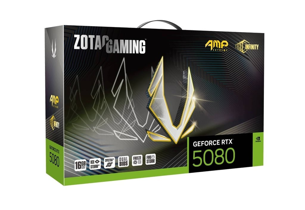 Graphics card GeForce RTX 5080 AMP EXTREME INFINITY 16GB GDDR7 256bit 3DP/HDMI
