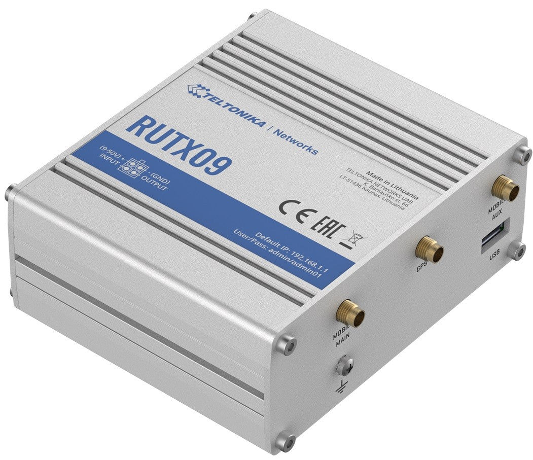 Router LTE RUTX09 (Cat 6), 4xGbE, GNSS