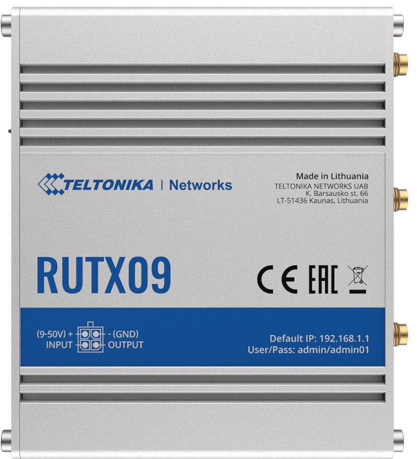 Router LTE RUTX09 (Cat 6), 4xGbE, GNSS