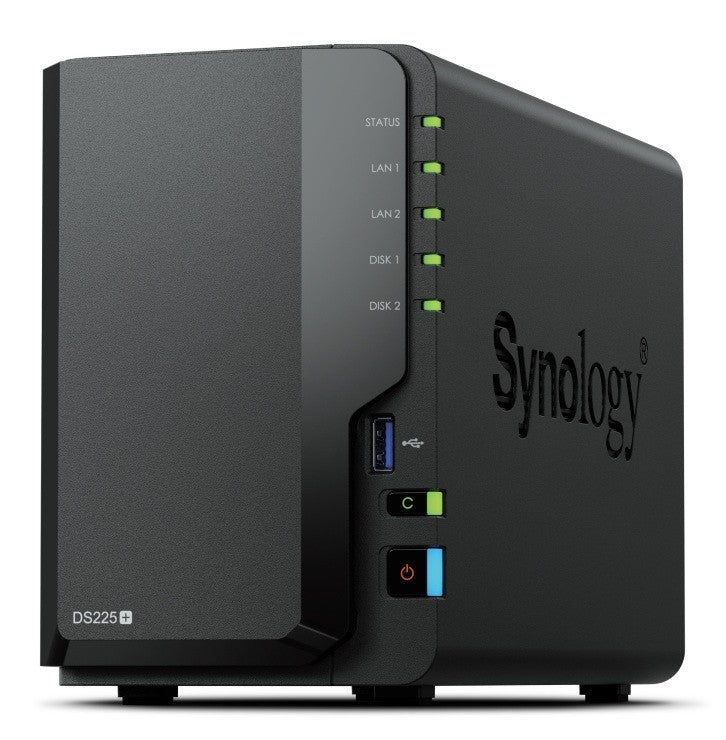 Server DS225+ 2x0HDD J4125 2GB DDR4 1xGbE 1x2,5GbE 3Y