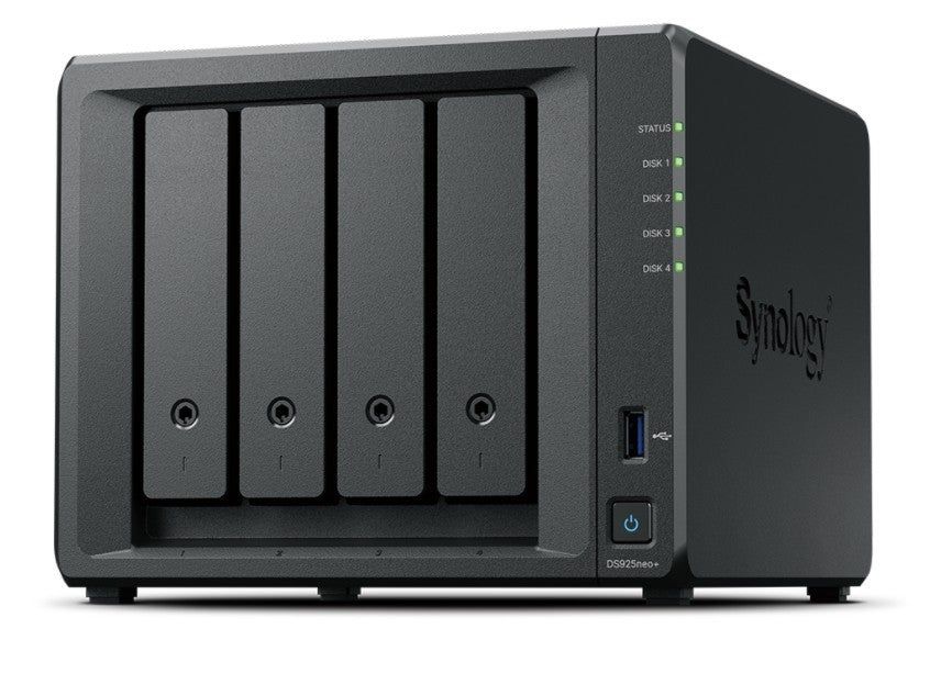 Server NAS DS925neo+ 4x0HDD 2,2Ghz 1x4GB DDR4 2x2,5GbE 3Y