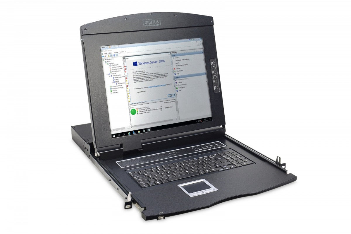 LCD Console 17inch KVM touchpad US keyboard