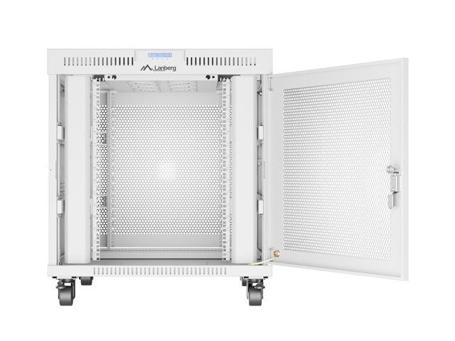 Free-standing installation rack cabinet 19 inches 15U 800x1000 perforated doors LCD gray (Flat pack)