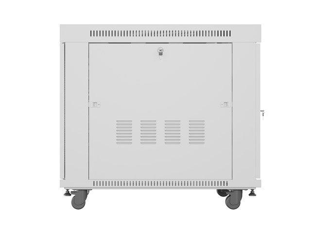 Free-standing installation rack cabinet 19 inches 15U 800x1000 perforated doors LCD gray (Flat pack)