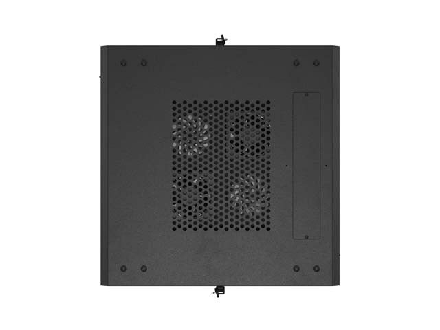 19-inch 18U floor-standing rack cabinet, 600x800, perforated door, (flat-pack), black