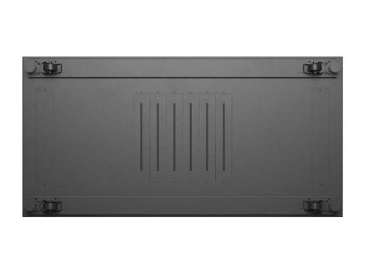 19" 22U 600x1200 black floor-standing rack cabinet with glass doors (flat pack)