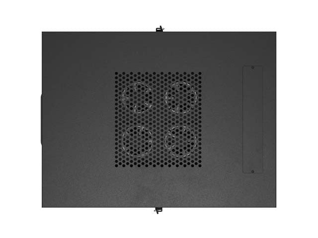 Standing 19" 24U Rack Installation Cabinet 600×800 Black with Glass Door and LCD (Flat Pack) V2