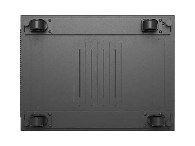 Standing 19" 24U Rack Installation Cabinet 600×800 Black with Perforated Door and LCD (Flat Pack) V2