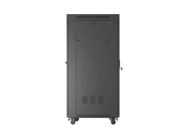 Standing rack cabinet 19 inch 32U 600x800 perforated door LCD black (Flat pack)