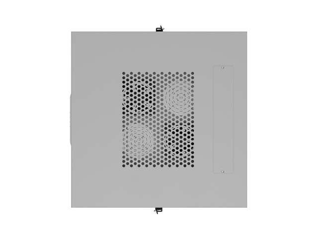 19" 32U Standing Rack Cabinet 600×600 Gray with Perforated Doors and LCD (Flat Pack)