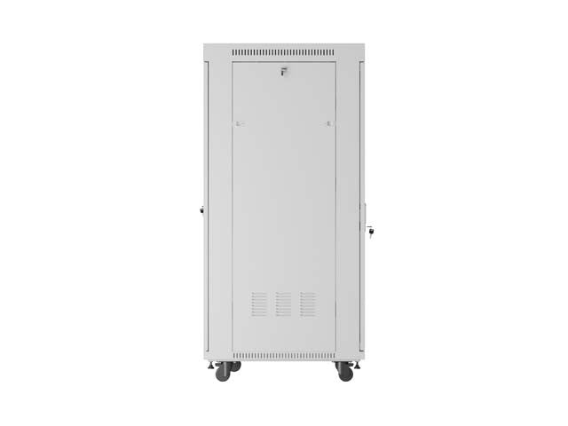 19" 32U Standing Rack Cabinet 600×800 Gray with Glass Door and LCD (Flat Pack)