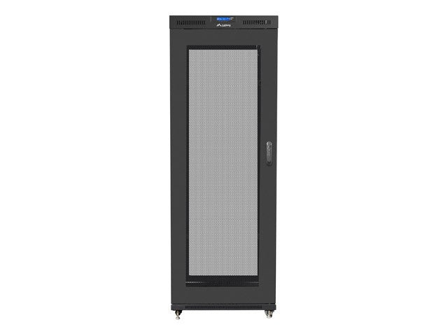 Installation cabinet rack 19 42U 800x1000 black, perforated door LCD (Flat pack)