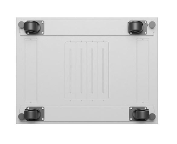 Szafa stojąca rack 19 42U 600x800 szara drzwi szklane flack pack