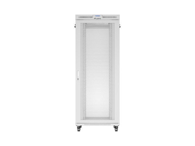 Free-standing installation rack cabinet 19 inches 42U 800x1000 perforated doors LCD gray (Flat pack)