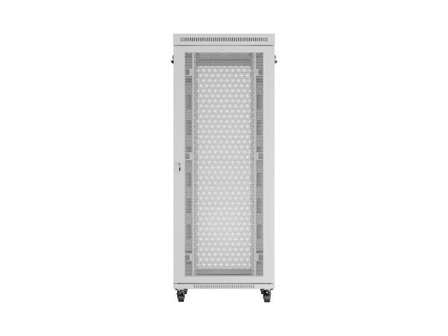 Free-standing installation rack cabinet 19 inches 42U 800x1000 perforated doors LCD gray (Flat pack)