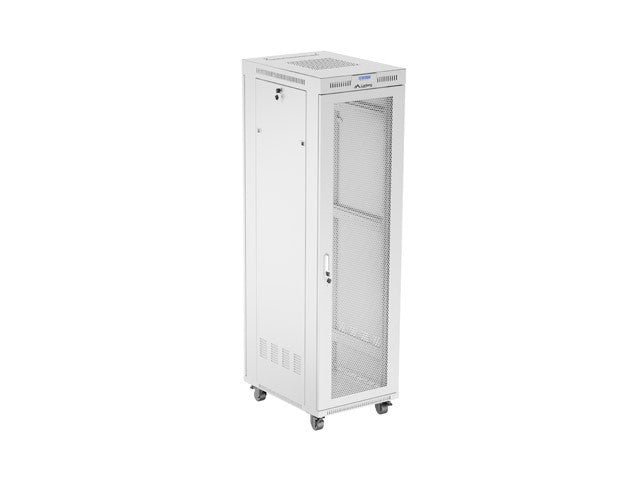 Free-standing installation rack cabinet 19 inches 42U 600x800 perforated doors LCD gray (Flat pack)