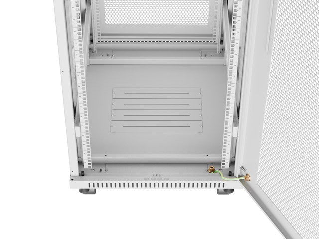 Free-standing installation rack cabinet 19 inches 42U 600x800 perforated doors LCD gray (Flat pack)